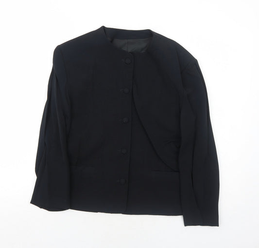 NEXT Womens Black Jacket Blazer Size 10 Button
