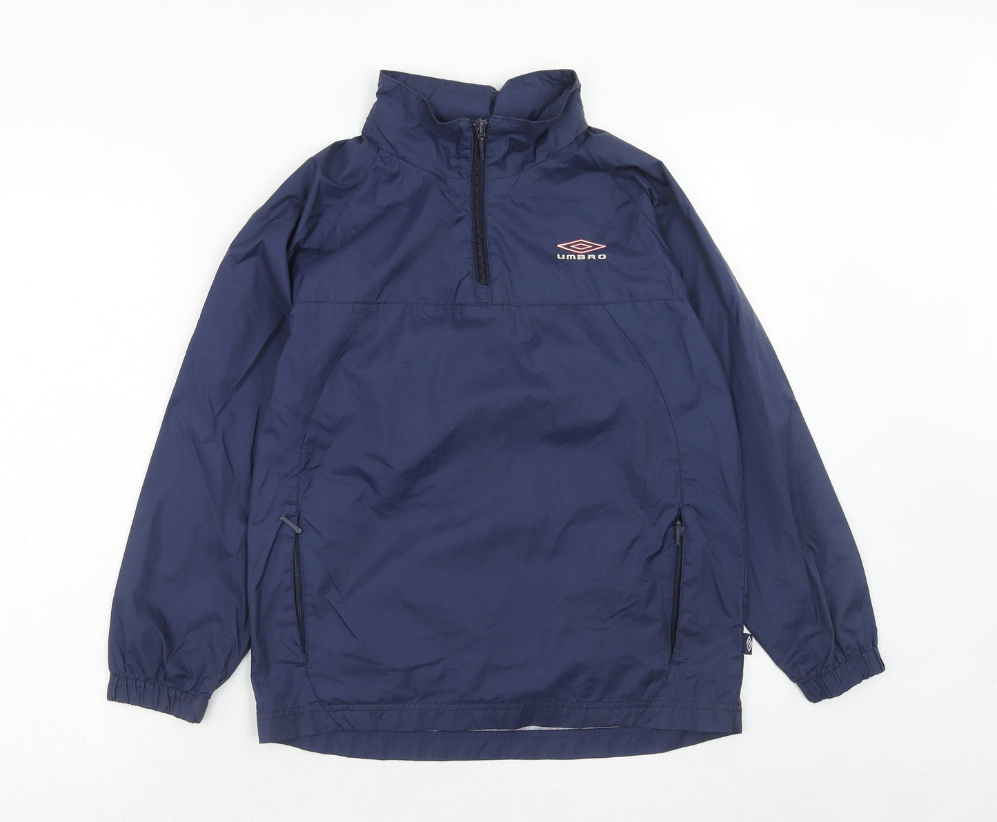 Umbro Boys Blue Anorak Jacket Size S Zip