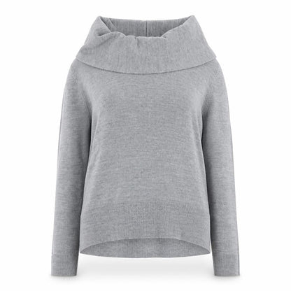 Damart Womens Grey Roll Neck Acrylic Pullover Jumper Size 18