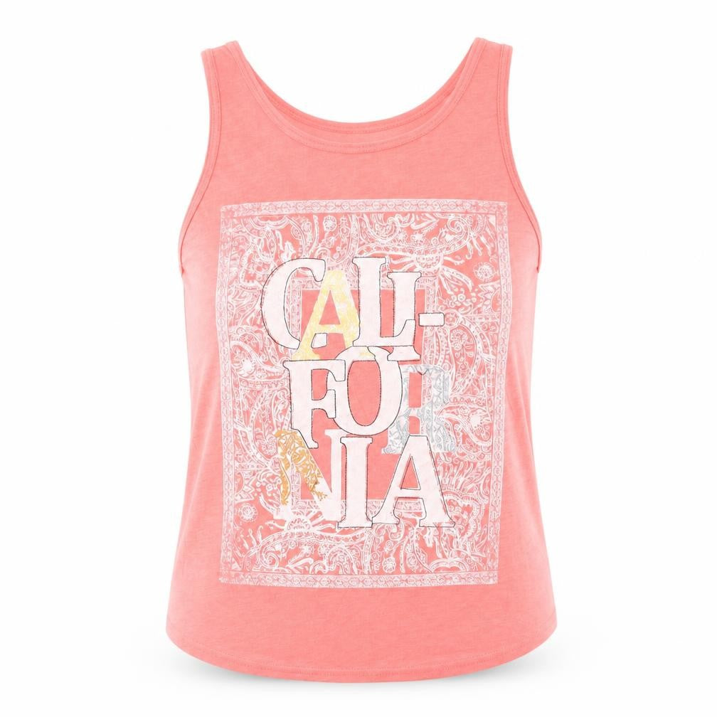 Miss Selfridge Womens Pink Polyester Basic Tank Size 10 Round Neck - California
