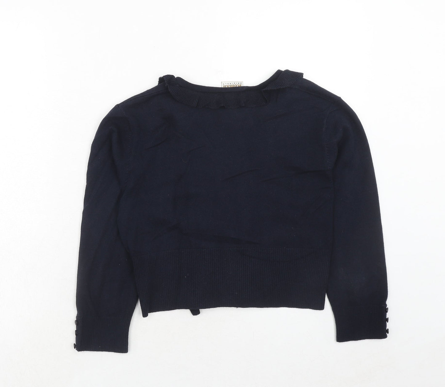 Roman Womens Blue V-Neck Viscose Cardigan Jumper Size S