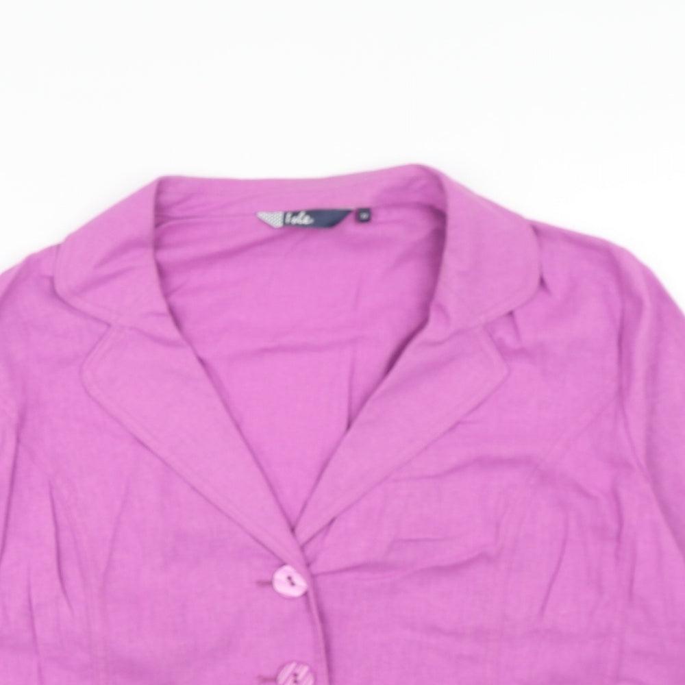 EWM Womens Purple Jacket Blazer Size 22 Button