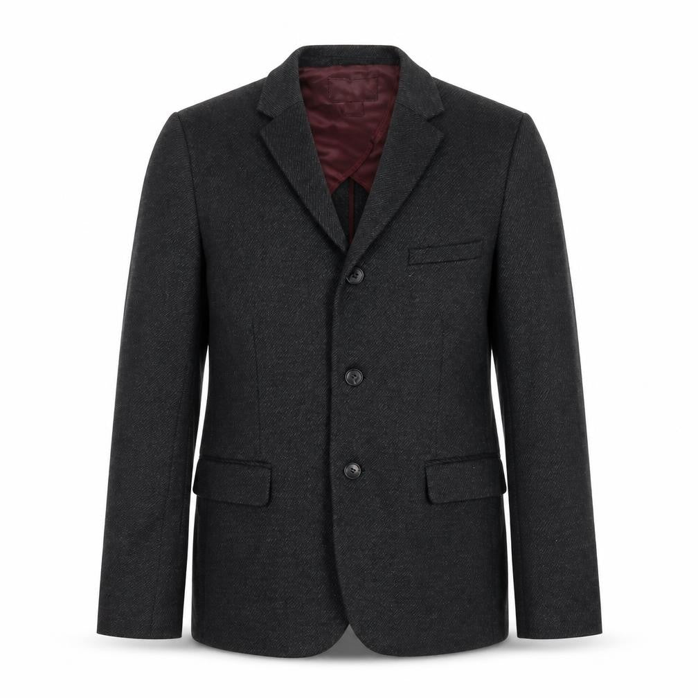 H&M Mens Black Polyester Jacket Suit Jacket Size 38 Regular