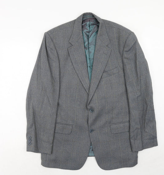 West Brook Mens Grey Wool Jacket Suit Jacket Size 42 Regular