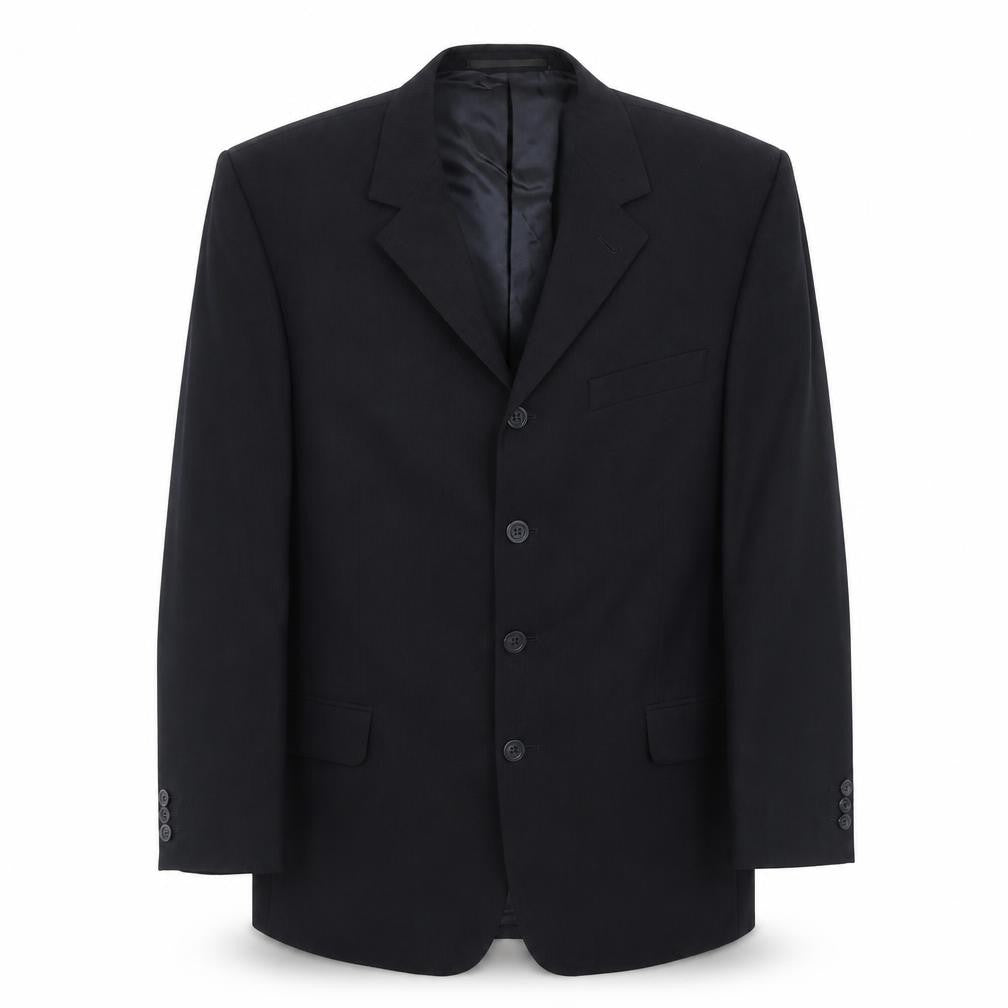 Tom english Mens Blue Polyester Jacket Suit Jacket Size 42 Regular