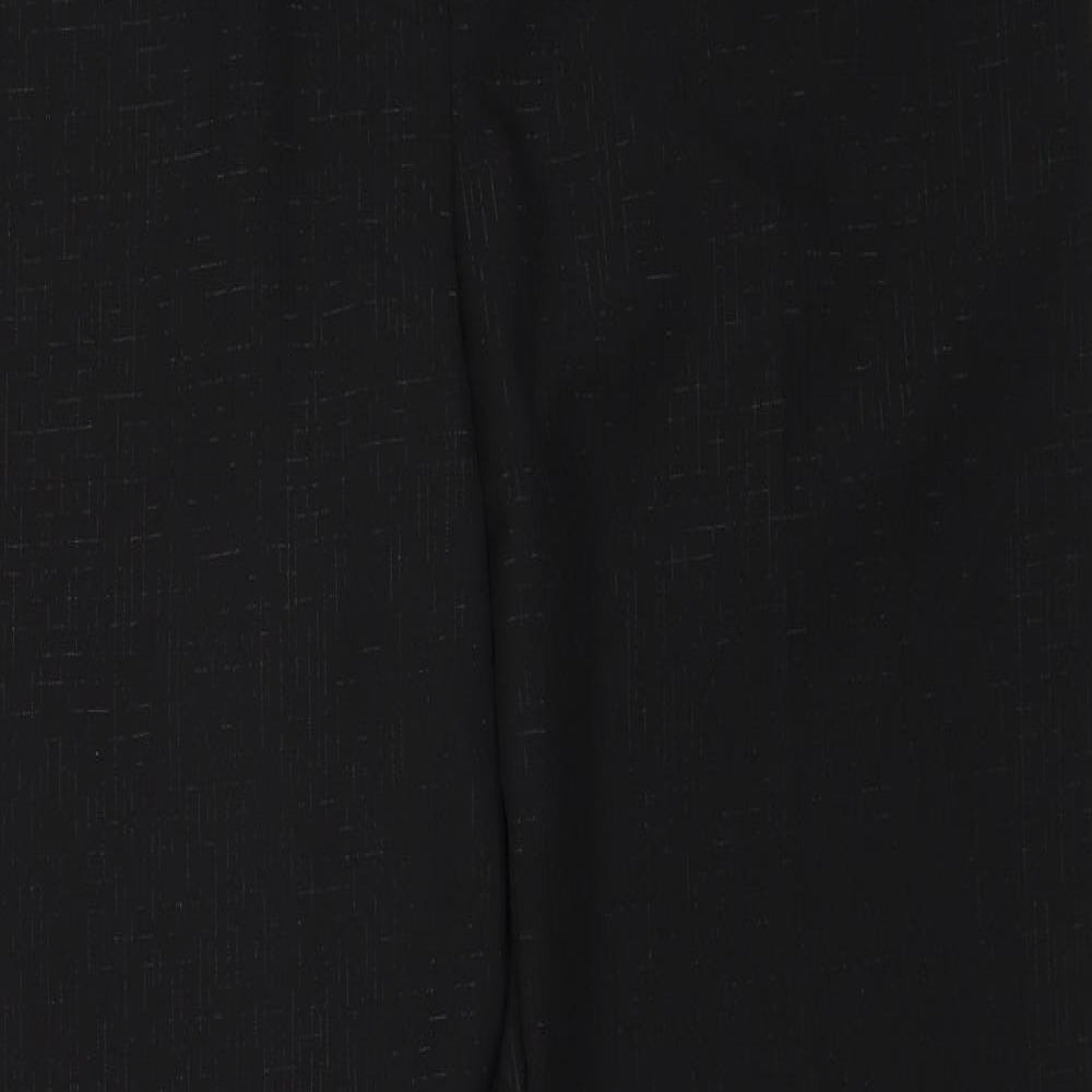 M&Co Womens Black Polyester Dress Pants Trousers Size 14 Regular Zip