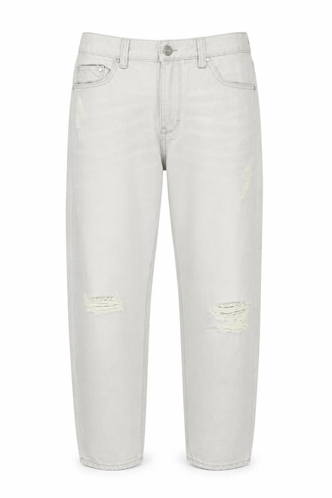 Waven Womens Grey Cotton Mom Jeans Size 8 Regular Zip
