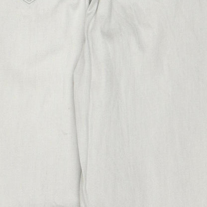 Waven Womens Grey Cotton Mom Jeans Size 8 Regular Zip