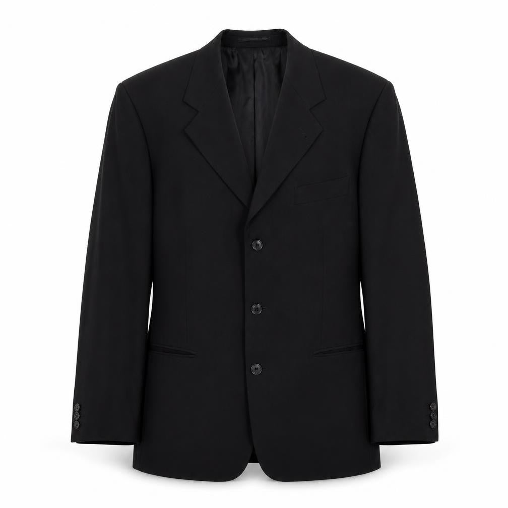 Copperstone Mens Black Polyester Jacket Suit Jacket Size 40 Regular
