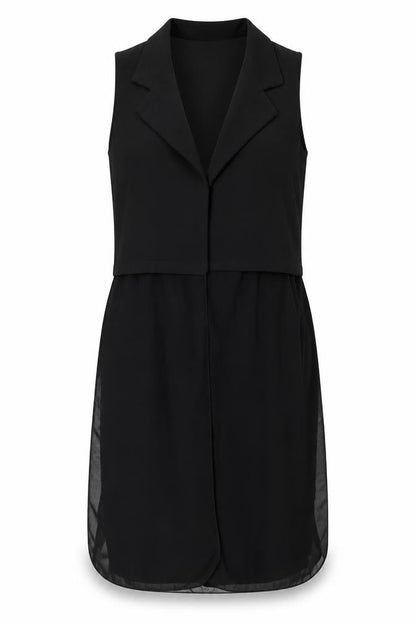 Boohoo Womens Black Polyester Basic Blouse Size M V-Neck