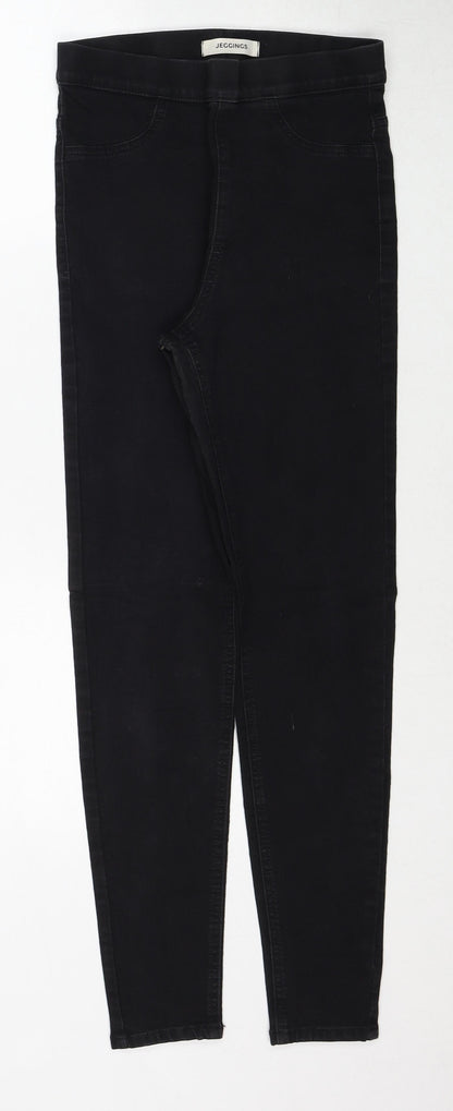 Marks & Spencer Womens Black Cotton Jegging Jeans Size 8 Regular