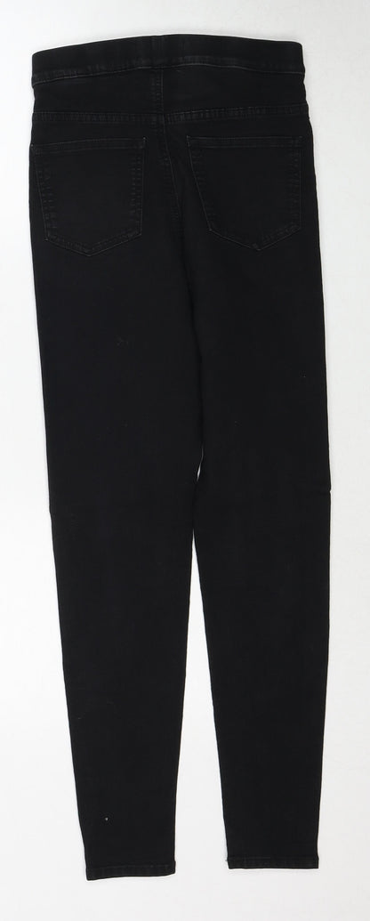 Marks & Spencer Womens Black Cotton Jegging Jeans Size 8 Regular