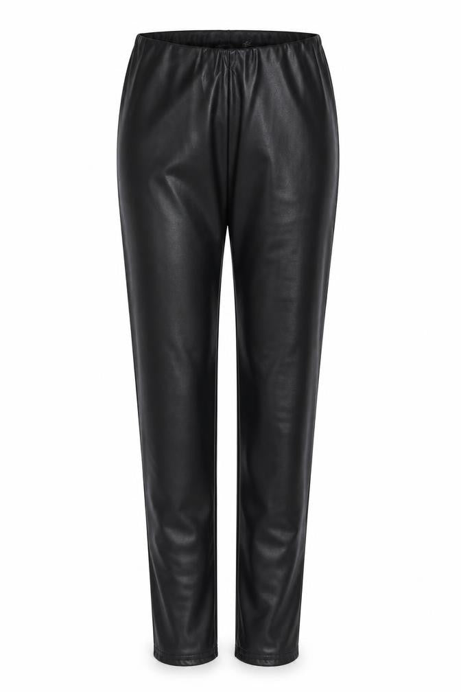 PRETTYLITTLETHING Womens Black Polyester Chino Leggings Size 4