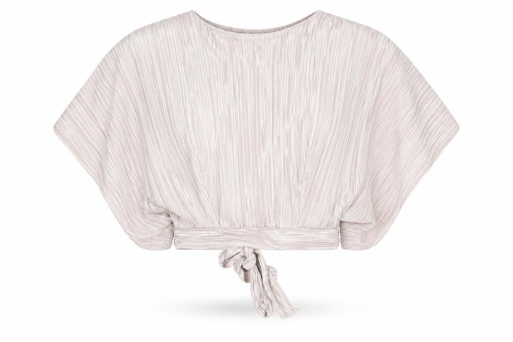 Love Womens Ivory Polyester Wrap Tank Size XS Round Neck - Open Back