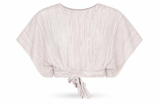 Love Womens Ivory Polyester Wrap Tank Size XS Round Neck - Open Back