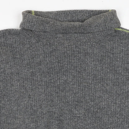 Topshop Womens Grey Roll Neck Acrylic Pullover Jumper Size 10