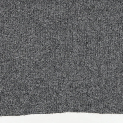 Topshop Womens Grey Roll Neck Acrylic Pullover Jumper Size 10