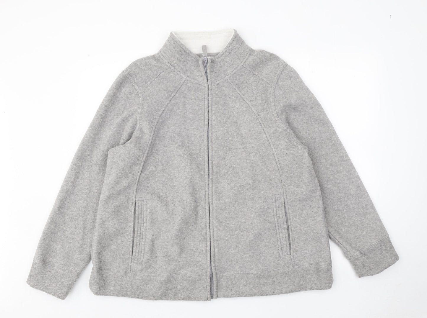 Bonmarché Womens Grey Jacket Size L Zip