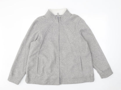 Bonmarché Womens Grey Jacket Size L Zip