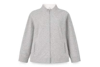 Bonmarché Womens Grey Jacket Size L Zip