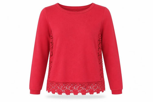 NEXT Womens Red Cotton Pullover Sweatshirt Size 6 Pullover