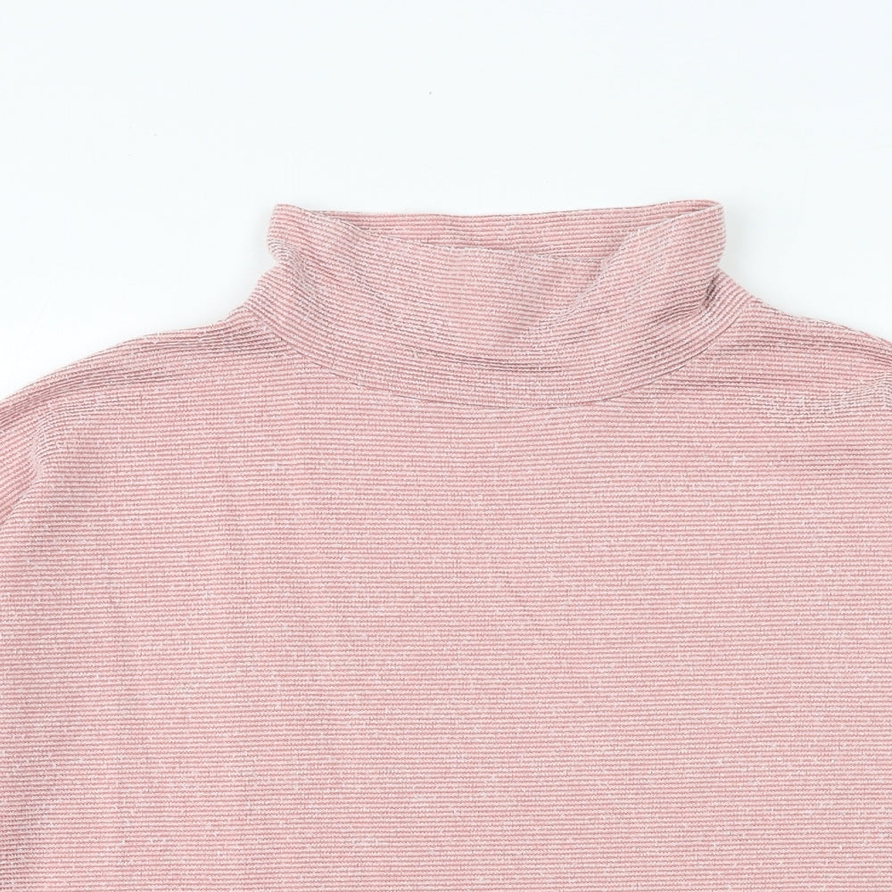 M&Co Womens Pink Viscose Pullover Sweatshirt Size 12 Pullover