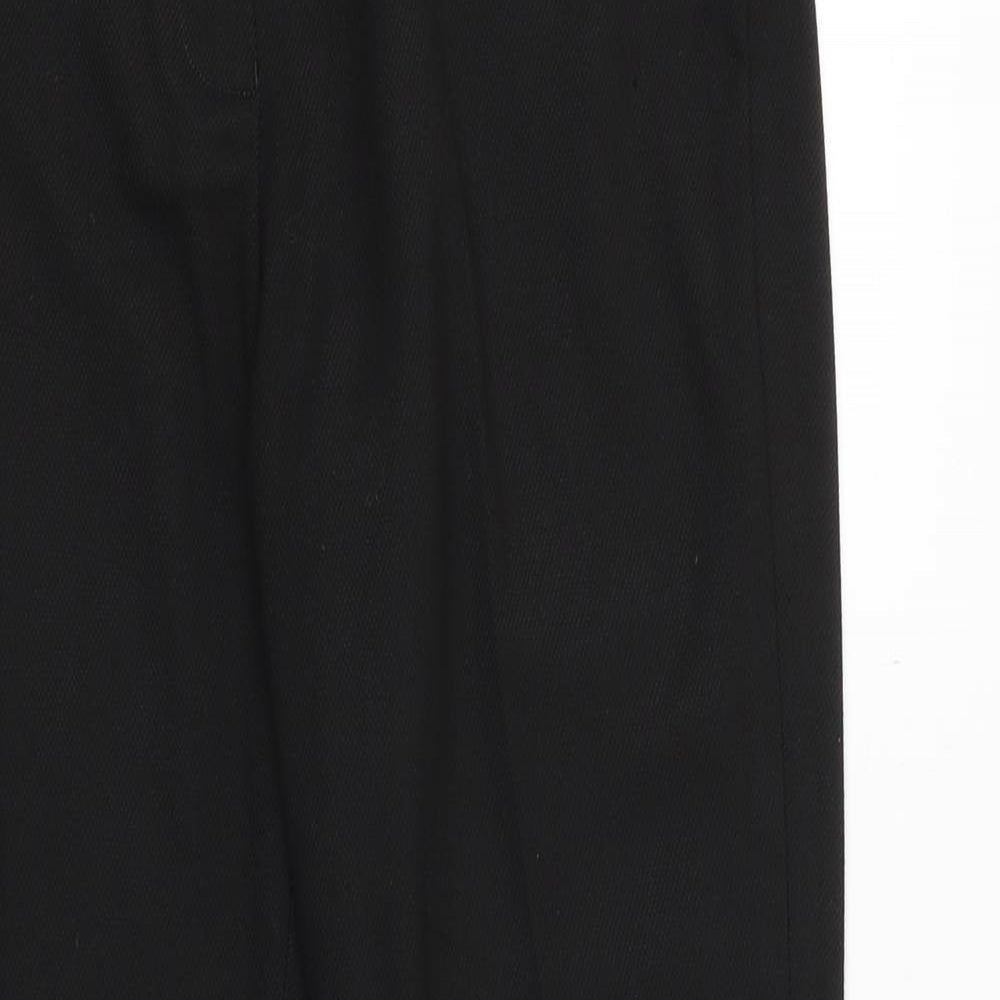NEXT Womens Black Polyester Dress Pants Trousers Size 10 Regular Zip