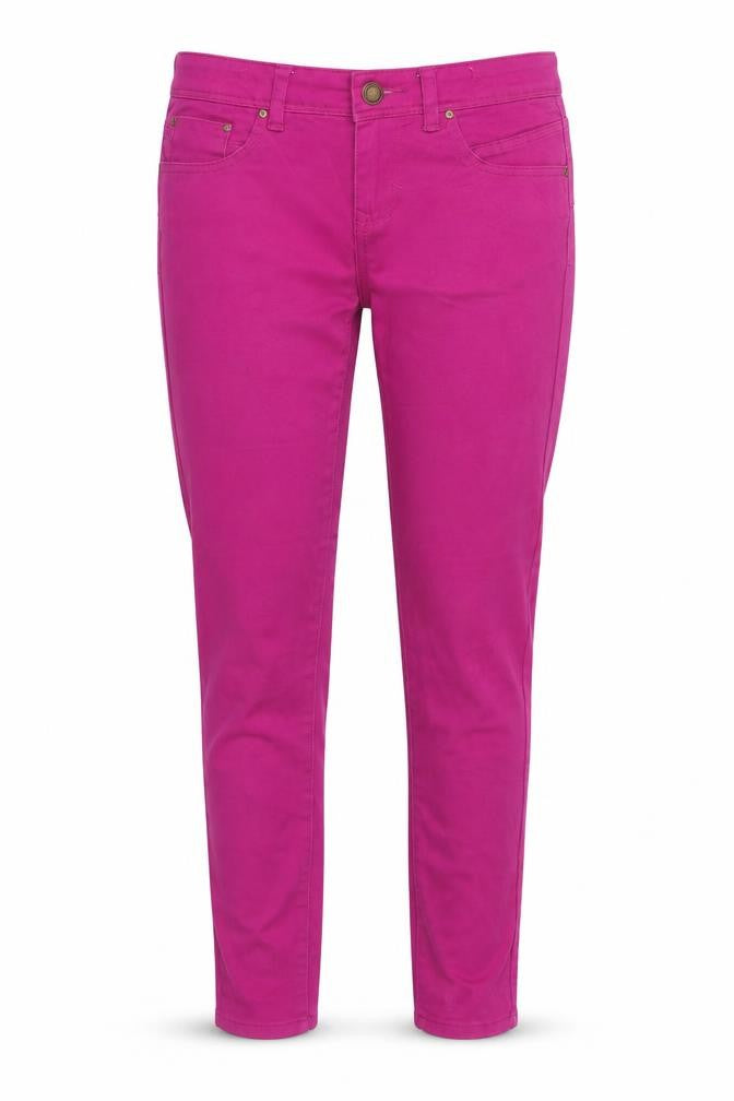 YES YES Womens Pink Cotton Skinny Jeans Size 10 Regular Zip