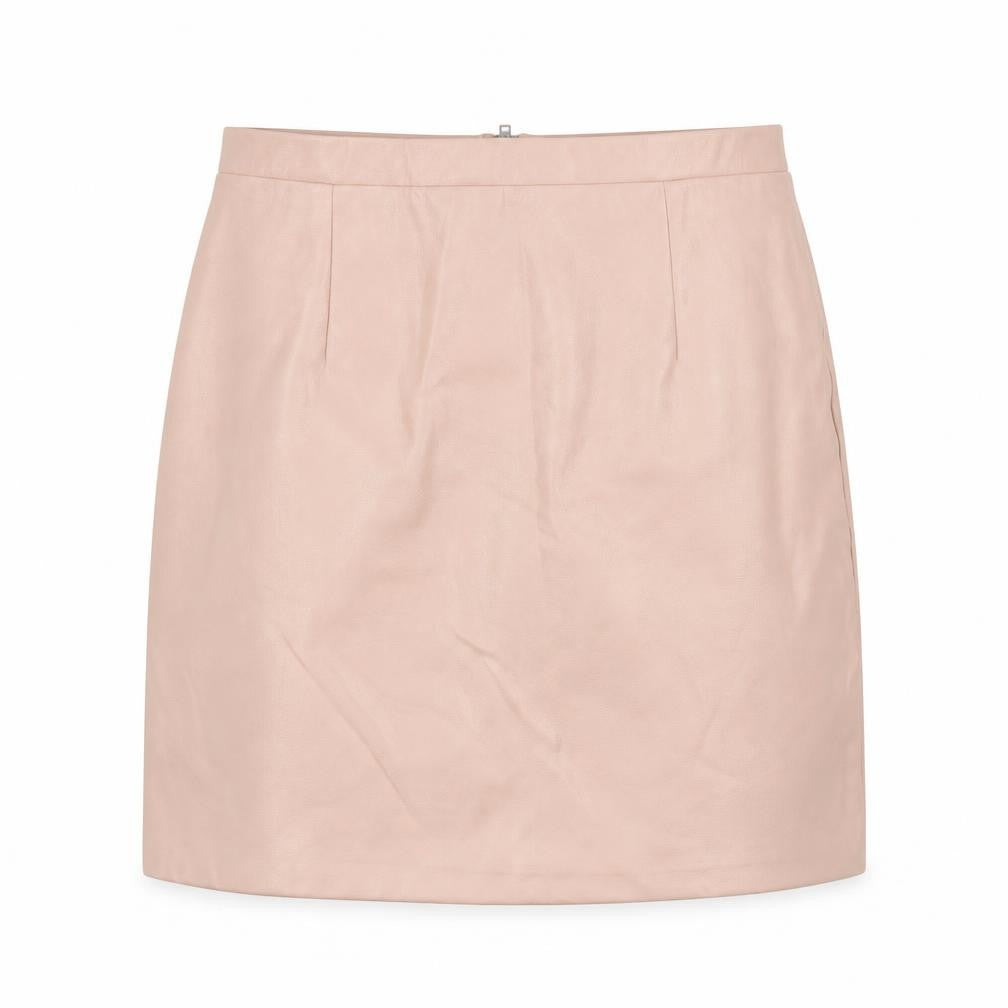 River Island Womens Pink Polyester A-Line Skirt Size 10 Zip