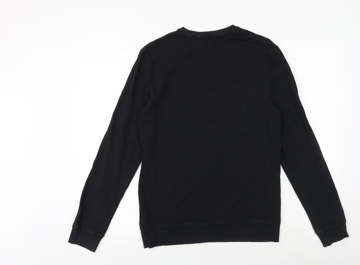 NEXT Mens Black Chlorofibre Pullover Sweatshirt Size S - If Lost Return To Babe