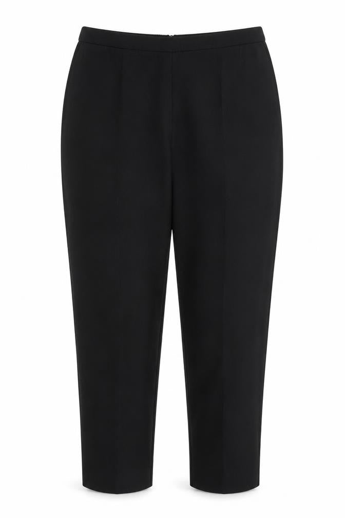 EWM Womens Black Polyester Carrot Trousers Size 38 in Regular