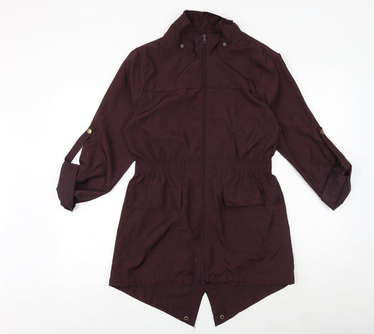 Brave Soul Womens Purple Jacket Size S Zip