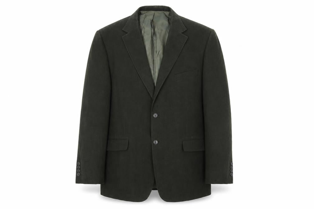 Marks & Spencer Mens Green Polyester Jacket Blazer Size 42 Regular