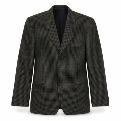 Fosters Mens Blue Geometric Wool Jacket Blazer Size 40 Regular