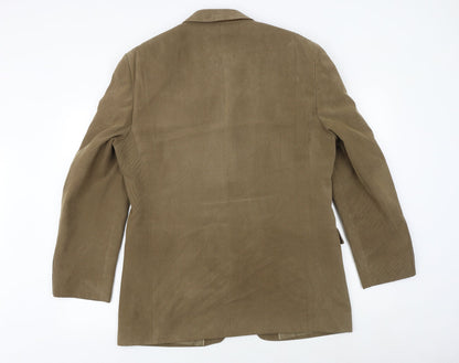 Marks & Spencer Mens Brown Polyester Jacket Blazer Size 40 Regular