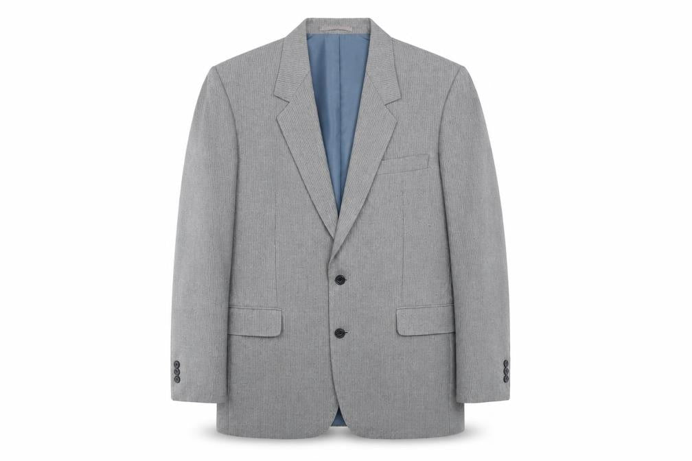 C&A Mens Grey Nylon Jacket Suit Jacket Size 38 Regular