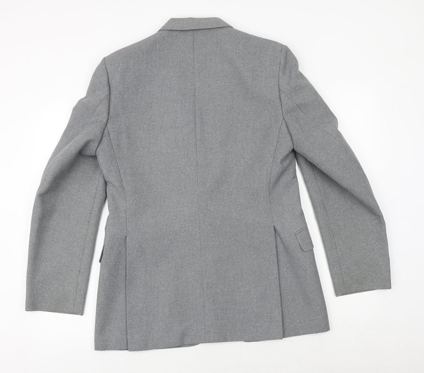 C&A Mens Grey Nylon Jacket Suit Jacket Size 38 Regular