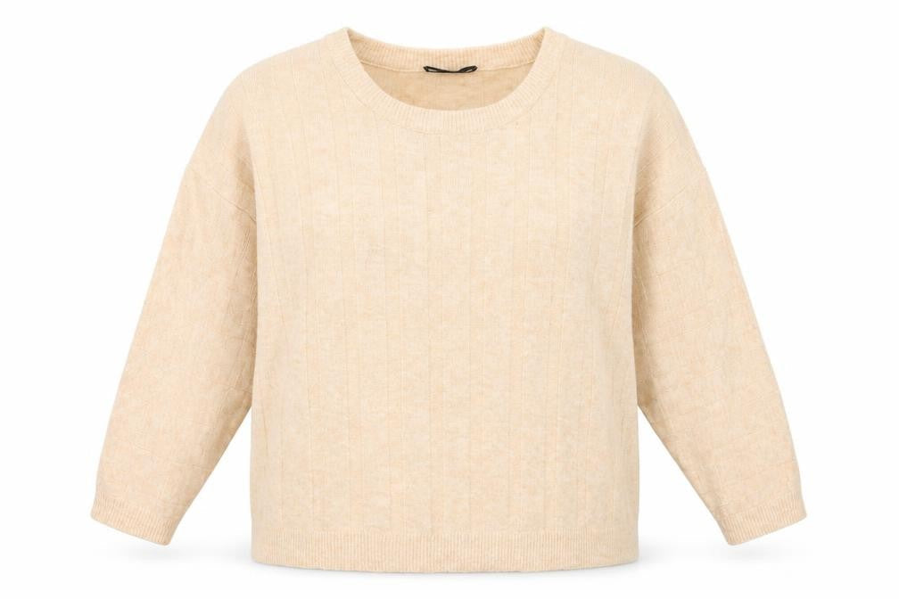 Marks & Spencer Womens Pink Round Neck Acrylic Pullover Jumper Size S