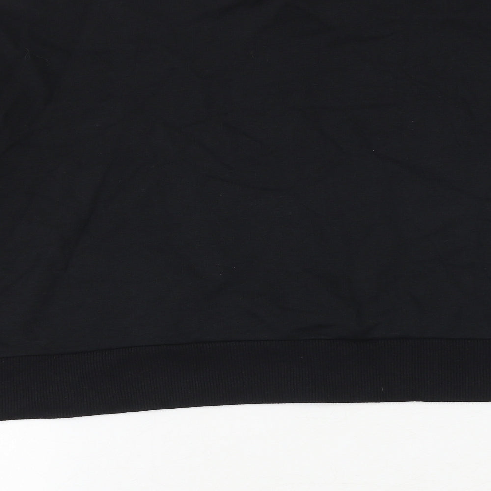 ASOS Womens Black Cotton Pullover Sweatshirt Size 10 Pullover