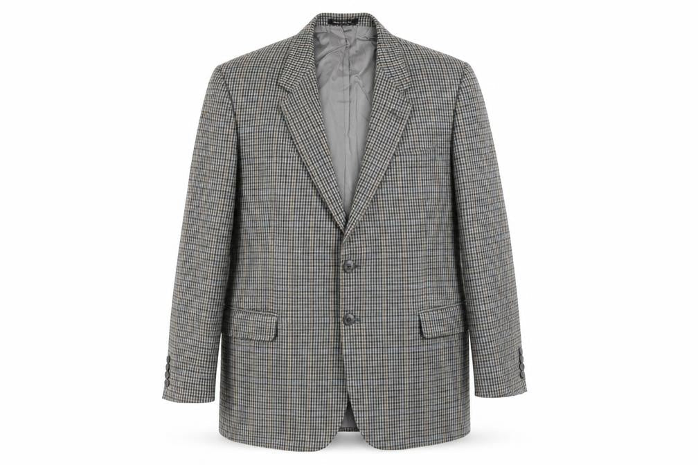 St Michael Mens Multicoloured Geometric Wool Jacket Blazer Size 42 Regular