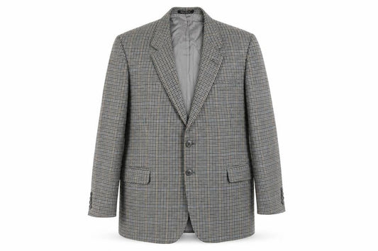 St Michael Mens Multicoloured Geometric Wool Jacket Blazer Size 42 Regular