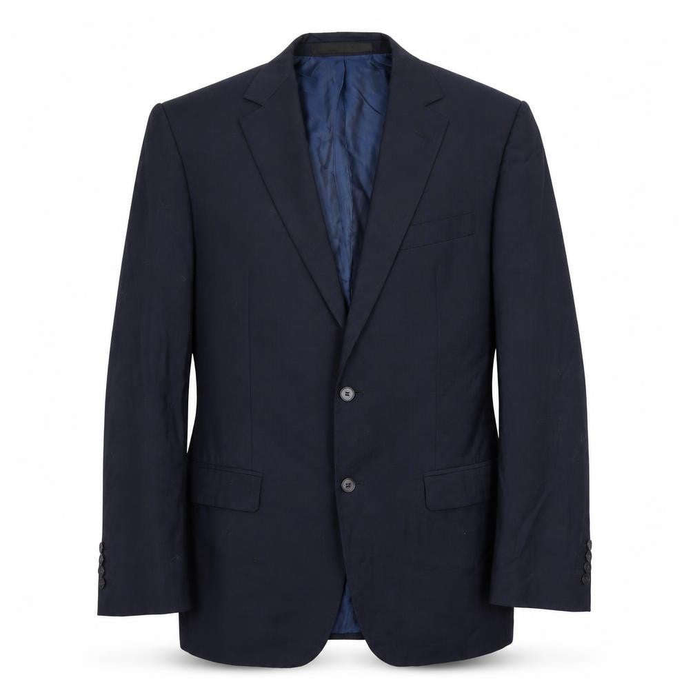 Marks & Spencer Mens Blue Polyester Jacket Suit Jacket Size 38 Regular