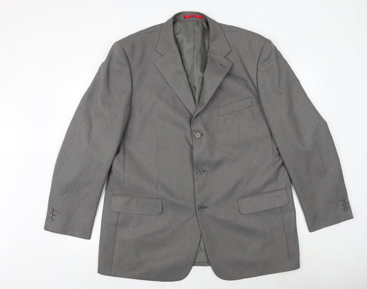 Taylor & Wright Mens Grey Polyester Jacket Suit Jacket Size 46 Regular
