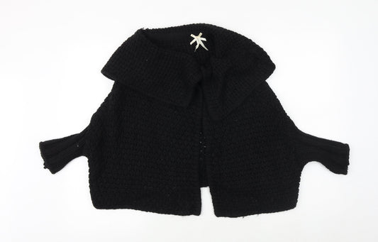 NEXT Womens Black V-Neck Acrylic Cardigan Jumper Size M