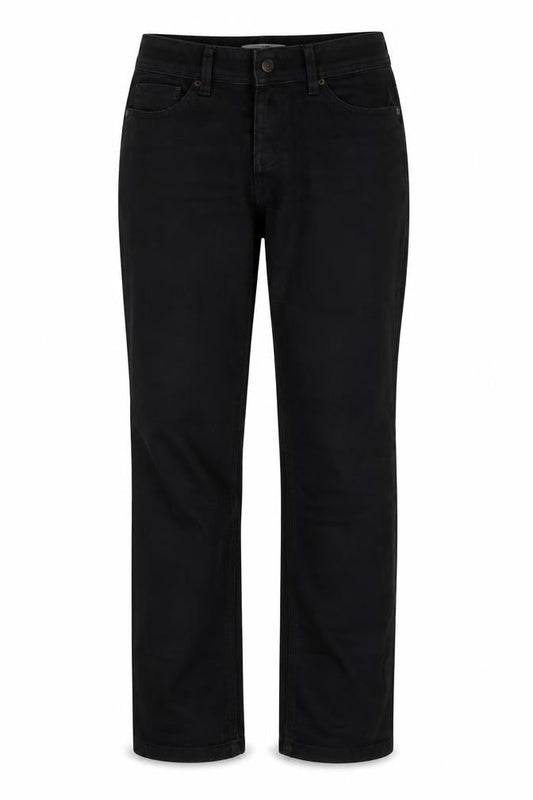 De. Corp Womens Black Cotton Straight Jeans Size 32 in Regular Zip