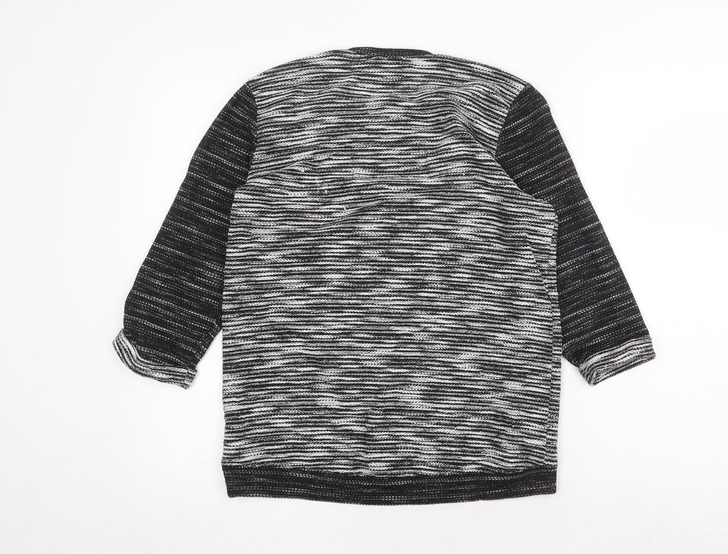 H&M Womens Grey Round Neck Polyester Pullover Jumper Size S