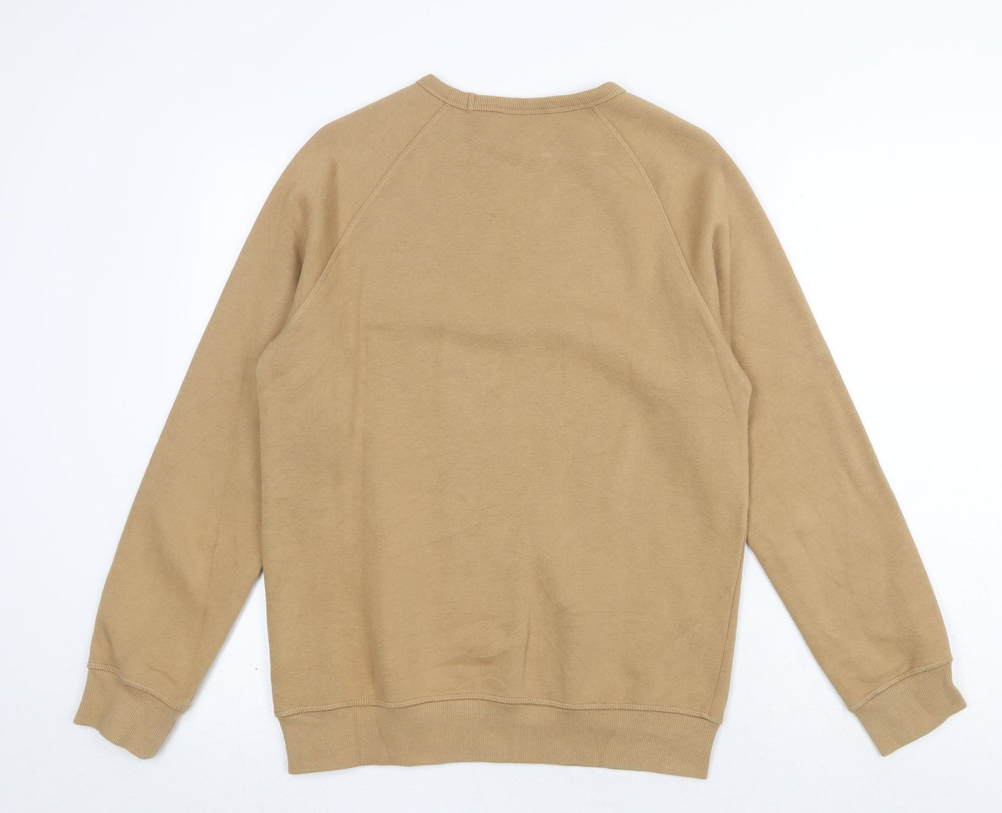 H&M Mens Beige Cotton Pullover Sweatshirt Size XS