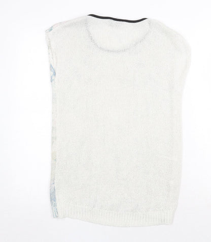 Dorothy Perkins Womens Multicoloured Round Neck Acrylic Pullover Jumper Size 8