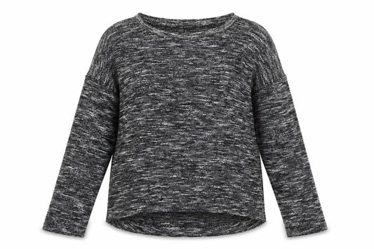 Mango Womens Grey Round Neck Acrylic Pullover Jumper Size L