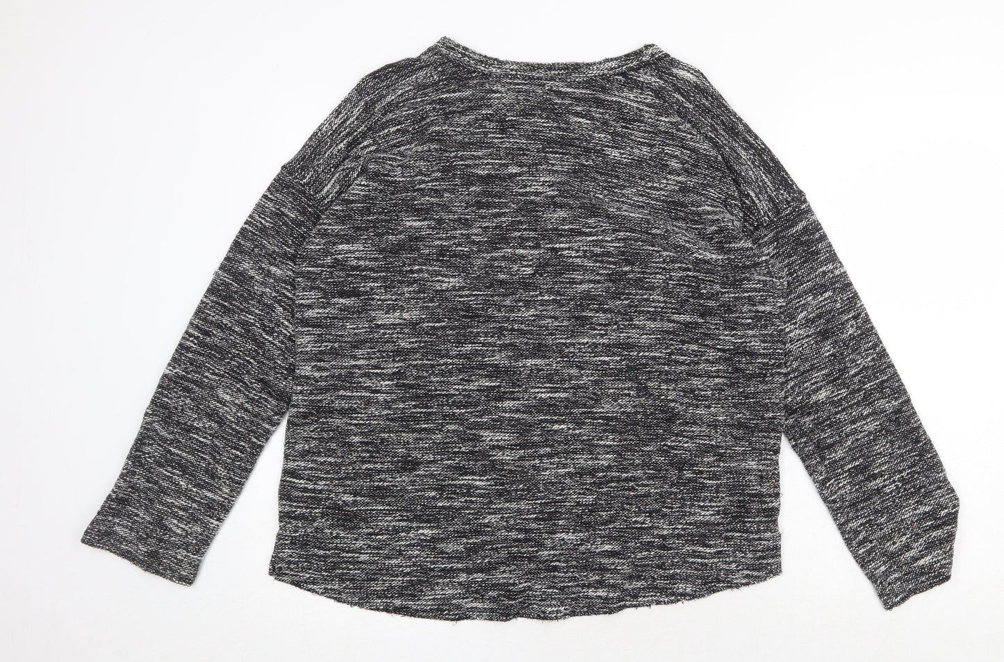 MNG Womens Grey Round Neck Acrylic Pullover Jumper Size L
